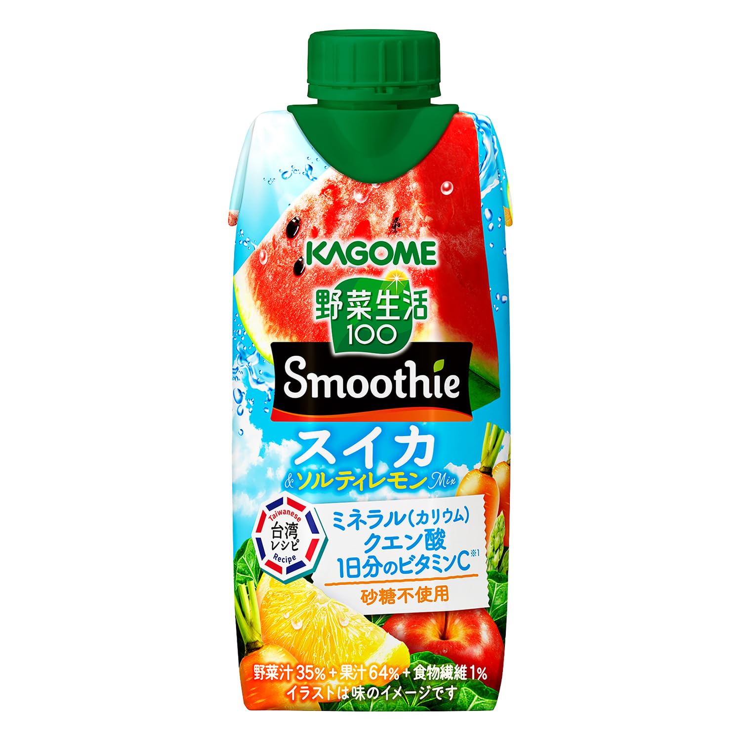 Amazon.co.jp: カゴメ 野菜生活100 Ssmoothieスイカ＆ソルティレモン